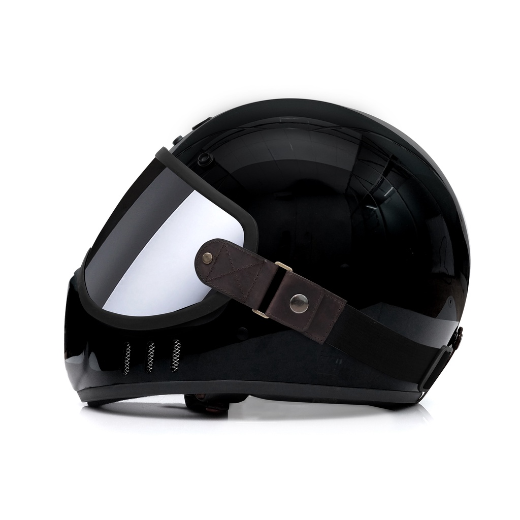 Trooper Custom - Helm X-9 - Full Face - Black glossy - Gambar 2