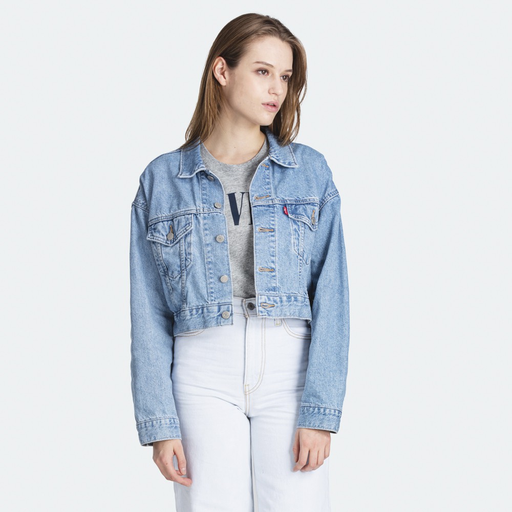 Levi's cropped trucker outlet jacket