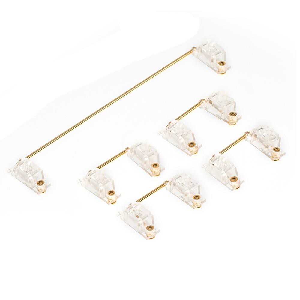 DUROCK Transparent Gold Plated PCB Screw-in Stabilizers 2u 6.25u 7u ...