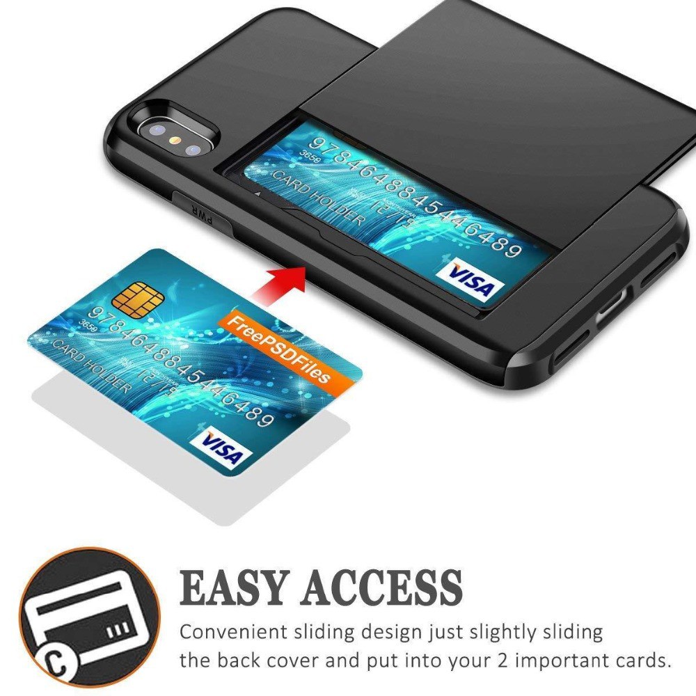 Wallet Casing IPhone 13 Pro Max 11 Pro 12 Pro Max Bussiness Armor Slot Card Holder Phone Case Bumper Shockproof Cover