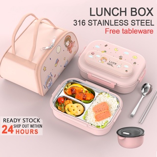 316 Stainless Steel Thermal Lunch Box Kids Lunch Box for School