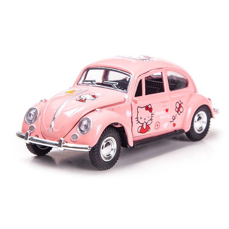 Hello Kitty Cute Beetle Toy Car Cat ModelsGift For Kid | Shopee Singapore