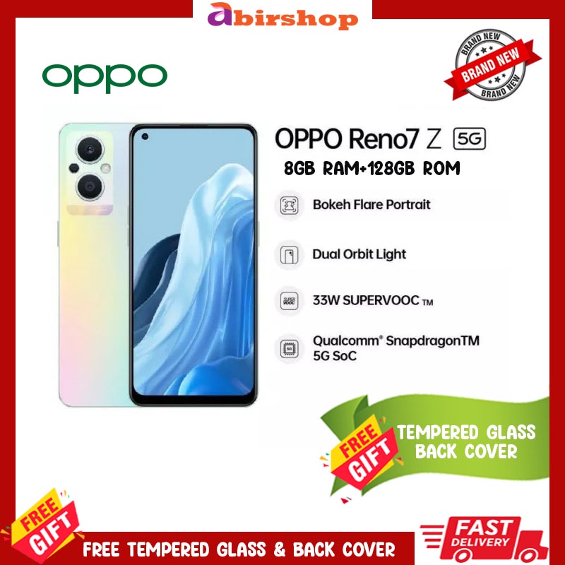 OPPO Reno 7Z (8GB/128GB) - Oppo 2 Years Official Warranty | Shopee ...