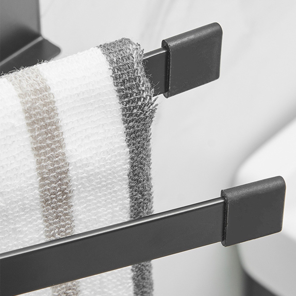 {SG} 180° Rotating Towel Rack Swivel Towel Rail Storage Organizer Space ...