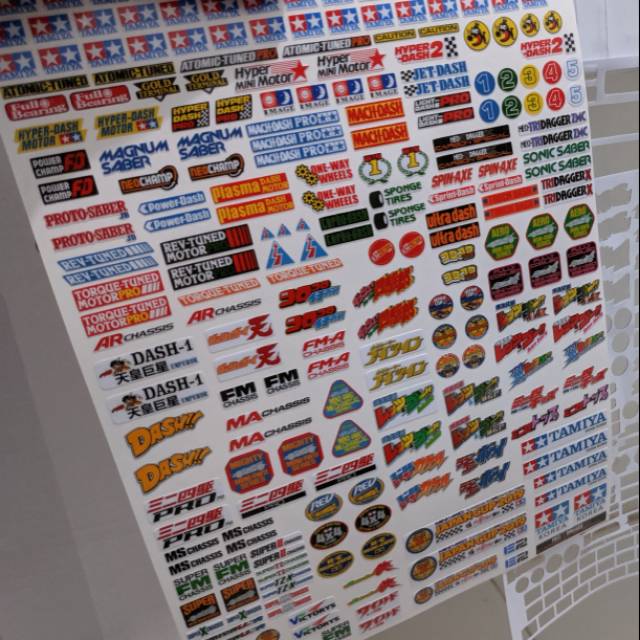 Tamiya Mini 4wd Mini Collection Sticker | Shopee Singapore