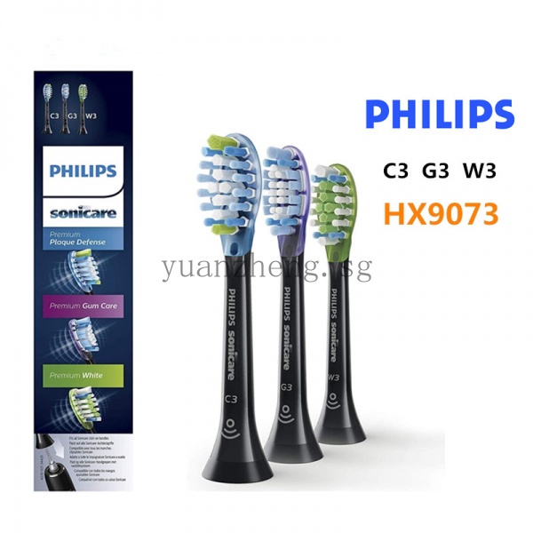 Philips Sonicare Genuine Replacement Toothbrush Heads Variety Pack, C3  Premium Plaque Control, G3 Premium Gum Care & W3 Premium White, 3 Brush  Heads