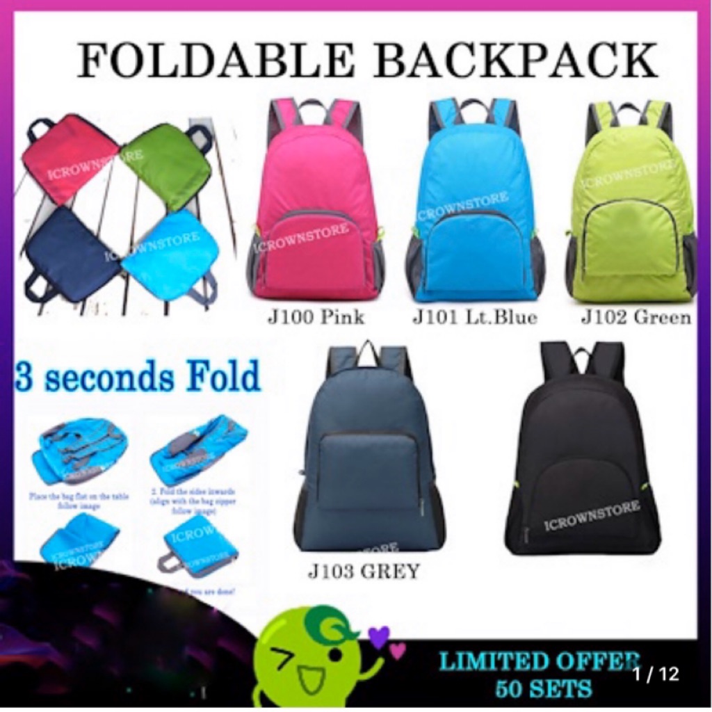 Foldable cheap backpack singapore