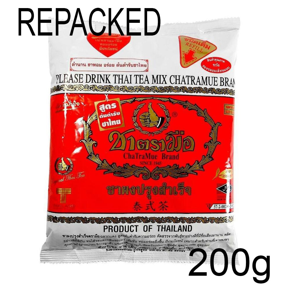 Chatramue Thai Tea Mix Chatramue Red Pack REPACKED 200g | Shopee Singapore