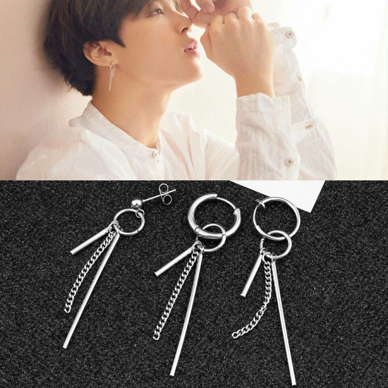 Mens hot sale drop earrings