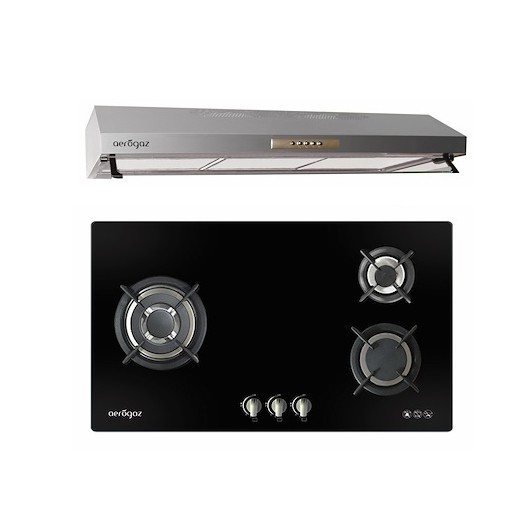 Aerogaz Hob 90cm AZ333F + Slim Lux Hood 90cm AZ9880 Bundle Shopee