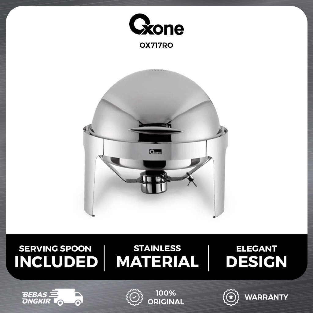 Oxone OX717RO Serving Dish Wadah Parasmanan Stainless Steel