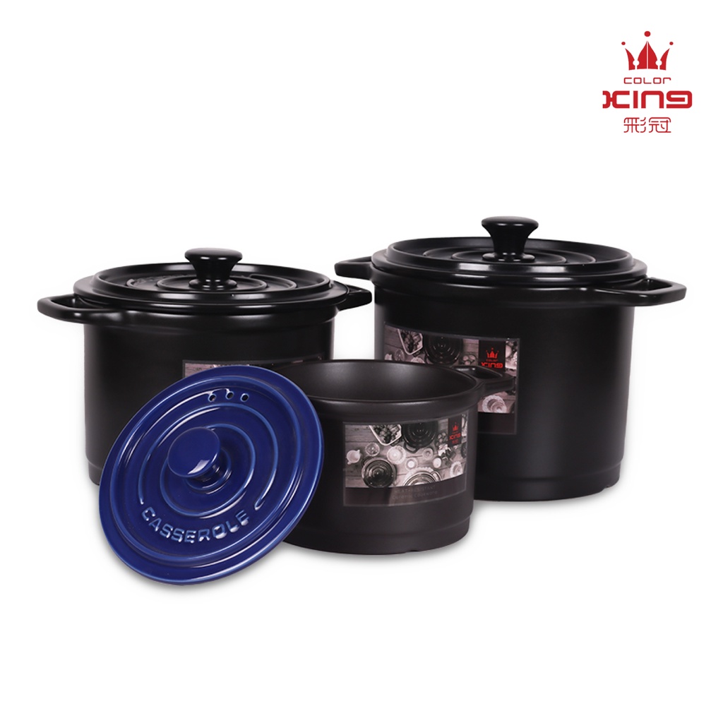 Color King OuChu Series 100 Ceramic Deep Casserole Healthiest Cookware