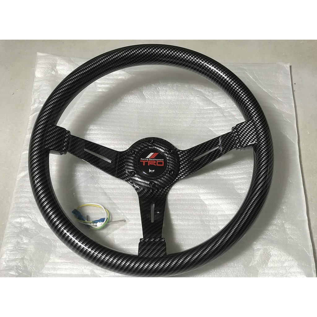 TRD Drift Steering Wheel (Carbon) | Shopee Singapore