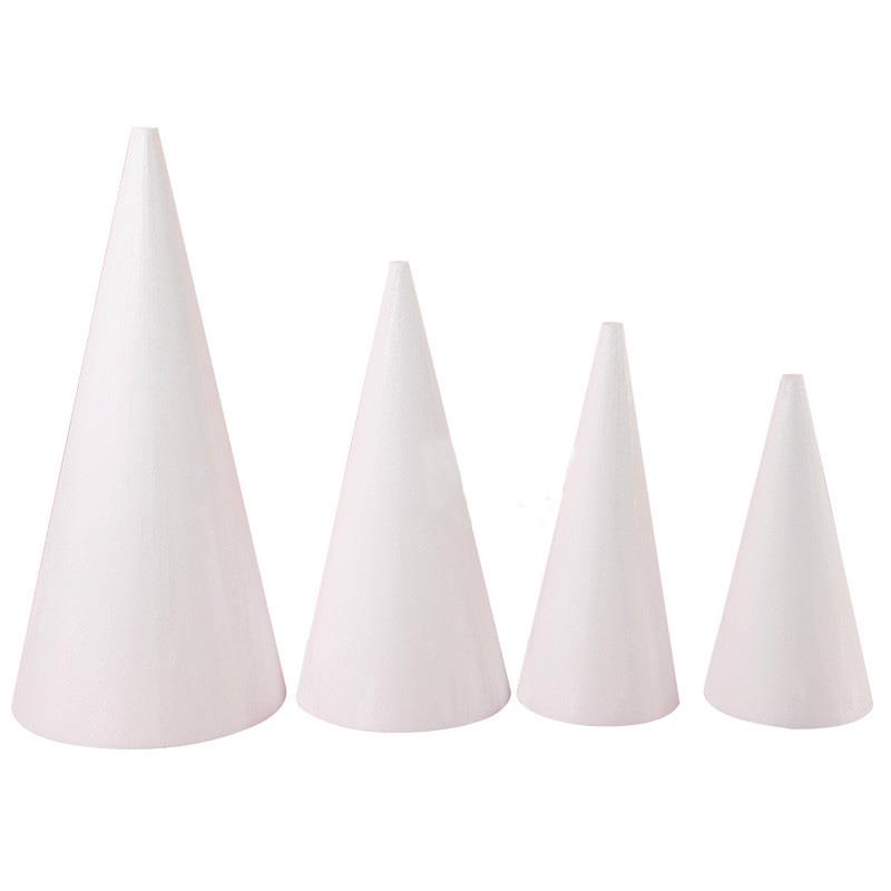Kitchen Foam Cone DIY Styrofoam Cone Foam Cake Dummy Foam Cake Model Cake Decoration Mold for