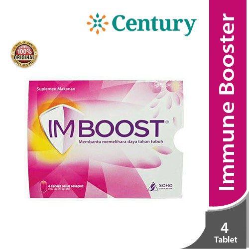 (1 strip)Imboost Tablet Daya Tahan Tubuh 1 Strip isi 4 Tablet