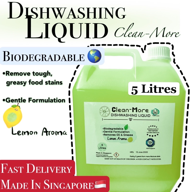 Dishwashing Liquid Biodegradable 5L | Shopee Singapore