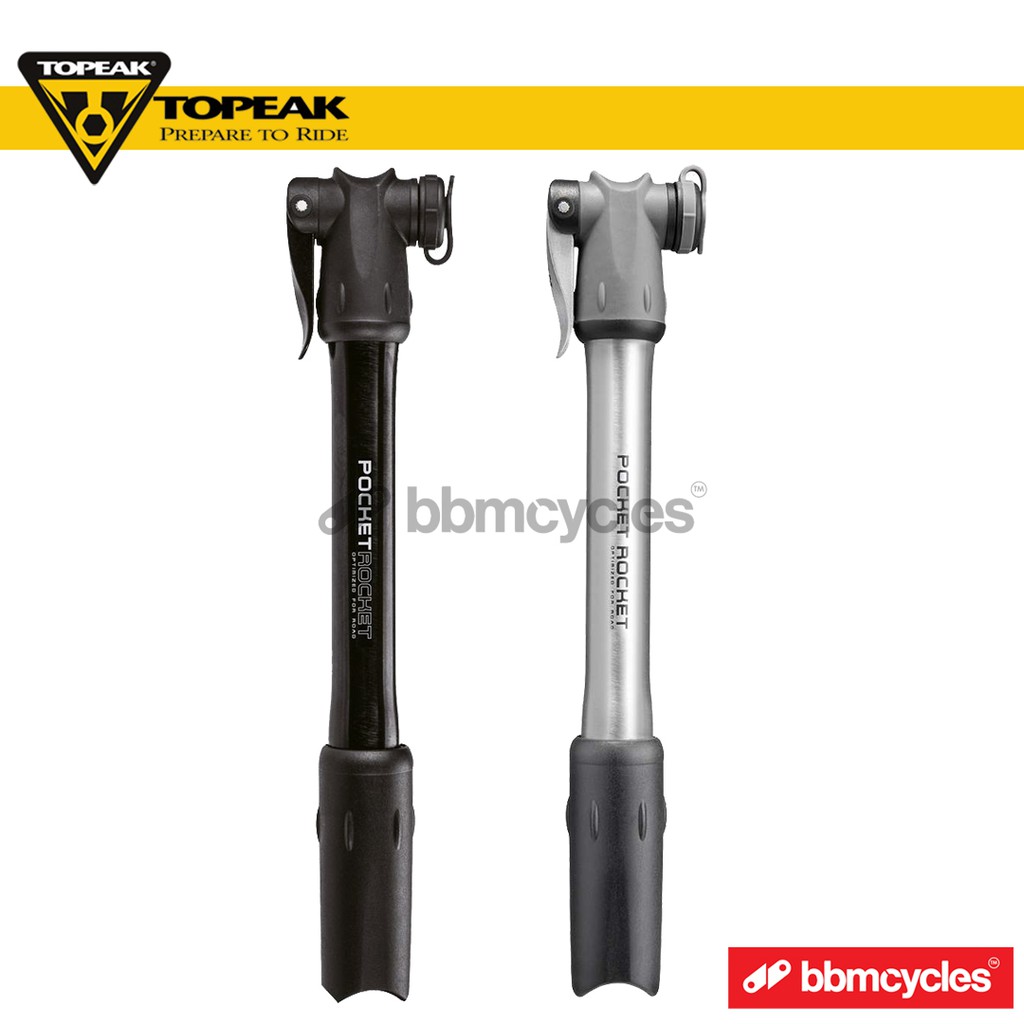 TOPEAK POCKET ROCKET ALUMINIUM BICYCLE HAND PUMP 160 PSI TPMB 1B HIGH QUALITY BIKE PUMP Shopee Singapore