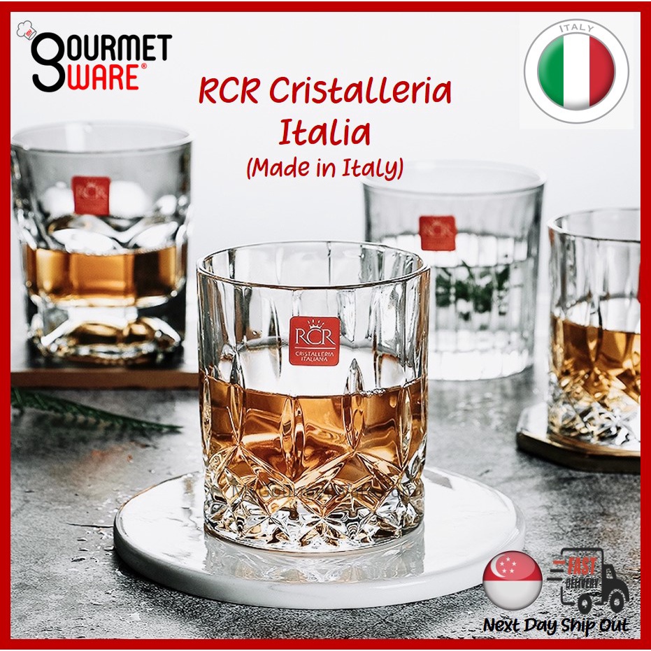 Made in Italy, RCR Cristalleria Italiana Lead Free Crystal Glass