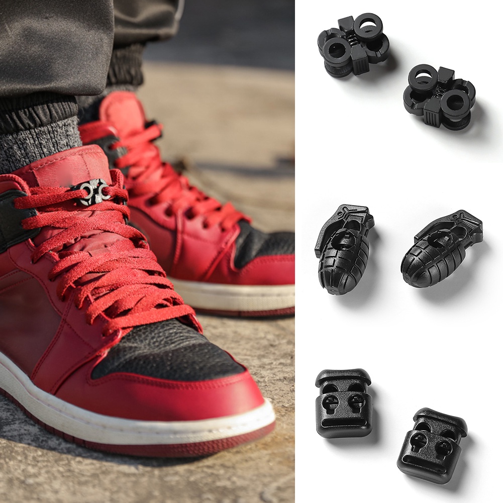 Lock Lace Buckle Survival Lanyard Clip for Camping Hiking Outdoor Shoes