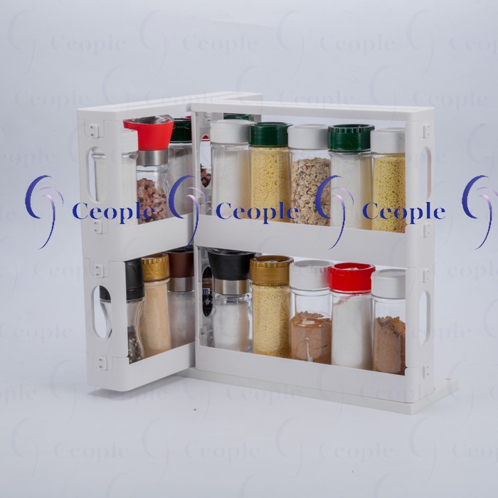 Rotating Spice Rack Rotate Seasoning Storage Rack Multi-purpose Kitchen ...