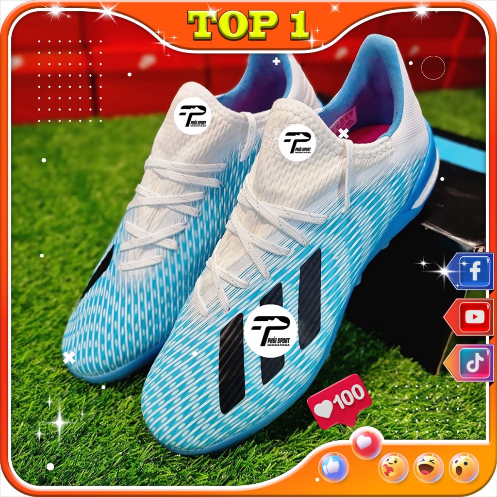 X 19.1 TF Aquaman Top 1 Sport Artificial Turf Soccer Shoes | Shopee ...