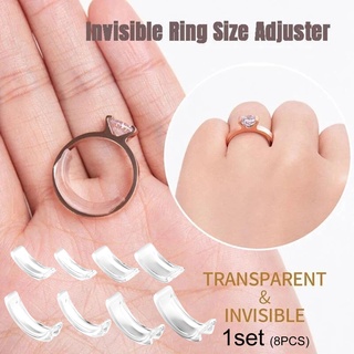 Set of 20(2mm/3mm) Size Adjuster Ring Spacer Ring Stopper Ring Size  Adjuster with Jewelry Polishing Cloth-Plastic Ring Guard Ring Adjuster  Perfect for Loose Rings