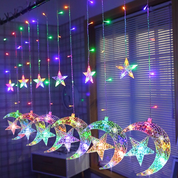 LED Star Curtain Light Ramadan Light Fairy String Decoration Lighting -  China LED String Light, LED Fairy Light