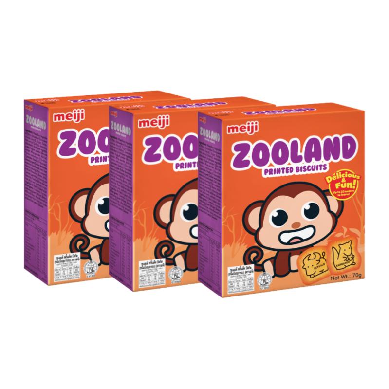 [Bundle of 3] Meiji Zooland Biscuits 70g | Shopee Singapore