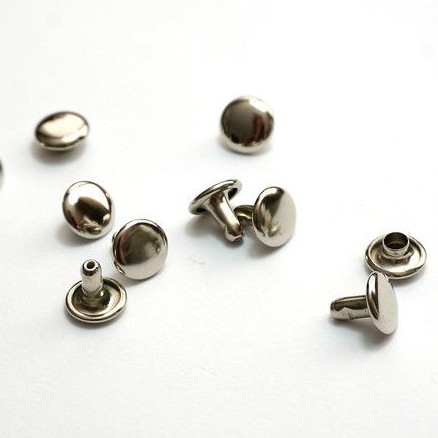Double-Sided Rivet Buckle hit Stud Nail for bag DIY (9x9 mm / 6x6 mm ...