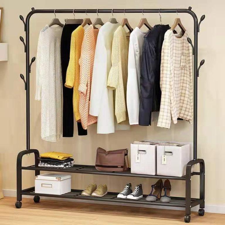 Multi-function Coat Rack Removable Bedroom Hanging Clothes Rack With ...