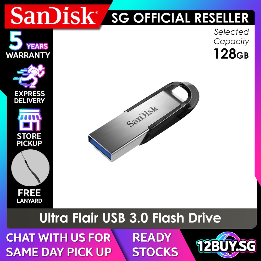SanDisk 64 GB Ultra Unità Flash USB 3.0, Fino A 130 MB/sec, 3 Schede