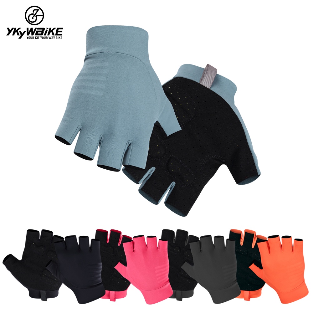 YKYWBIKE Cycling Gloves Half Finger Mens Women s Summer Sports Shockproof Sports Gloves MTB Bike Light Soft Bicycle Glove Shopee Singapore