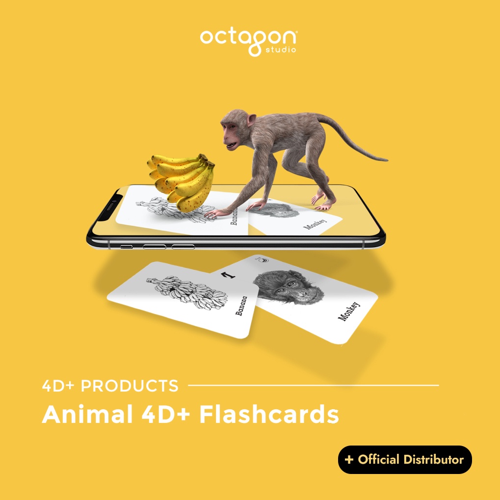 Octagon Studio Animal 4d Flashcards Augmented Reality For 4 Years