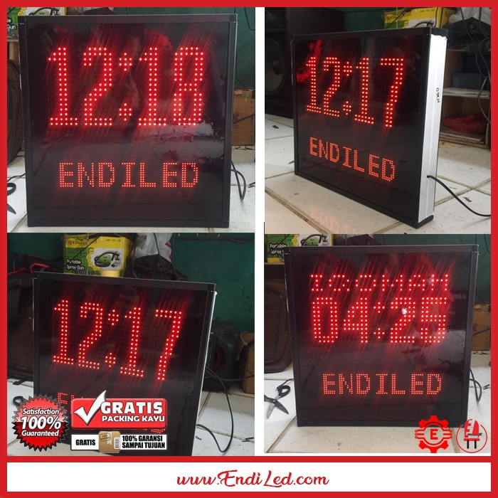 Manual iqomah digital clock Running text | Shopee Singapore