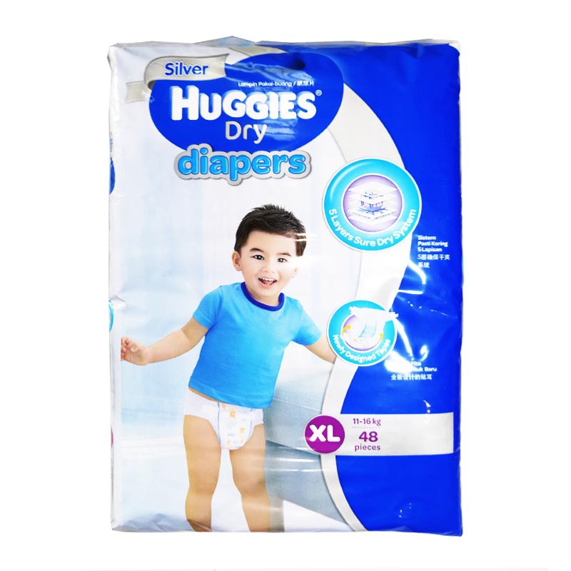 HUGGIES DIAPERS TAPE XL48 *** NEW & ** Shopee Singapore
