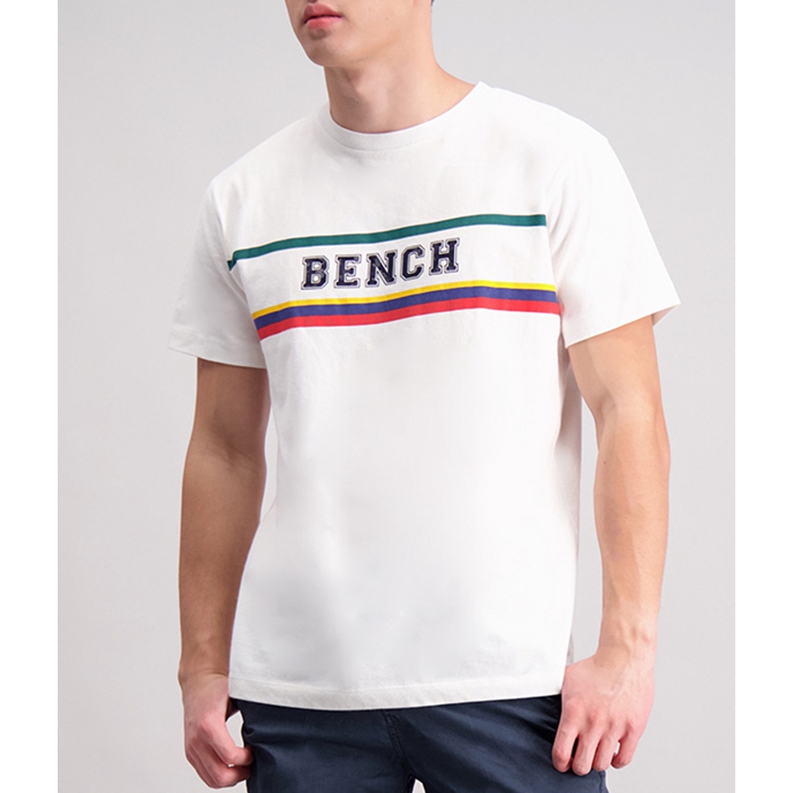 BENCH/ Graphic Tee - White | Shopee Singapore