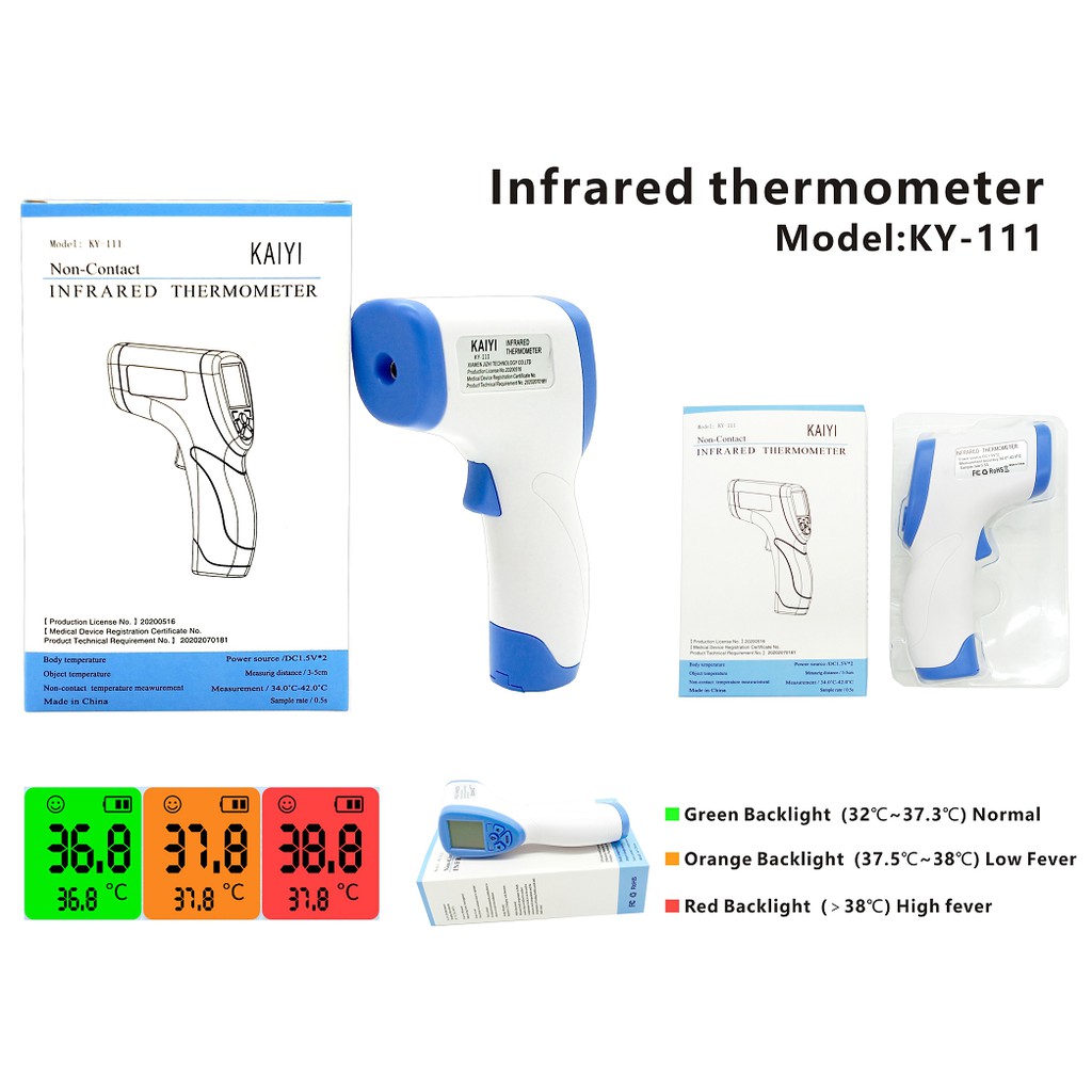 {SG In-Stock} Human Body Infrared Electronic Thermometer Frontal ...