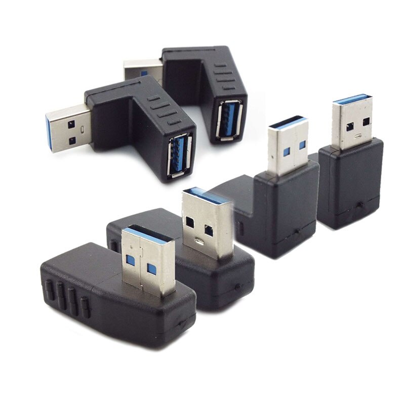 M/F Adapter Connector Converter Extender Plug 90 Angle USB 3.0 Type A ...