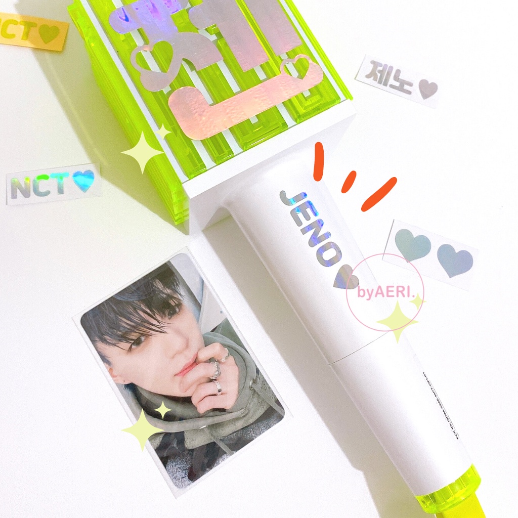 N C T MINI Writing STICKER SET (NAME+HANGUL) LIGHTSTICK DECO STICKER ...