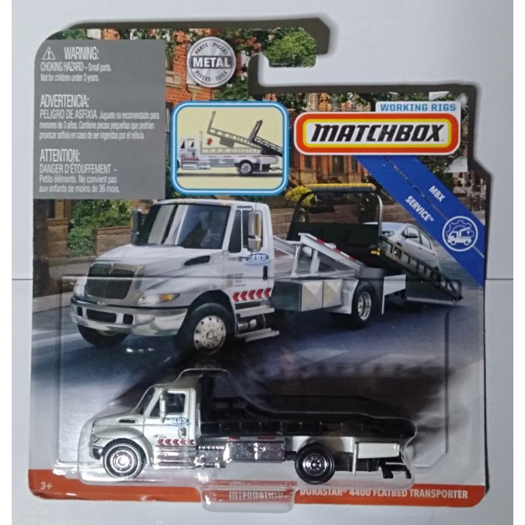 MatchBox Working Rigs International Durastar 4400 Flatbed Transporter ...