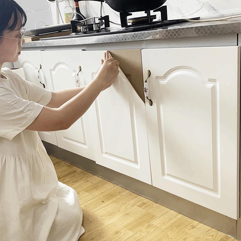 Thick Kitchen Cabinet Sticker Door Oil-Proof Baking Paint Furniture ...
