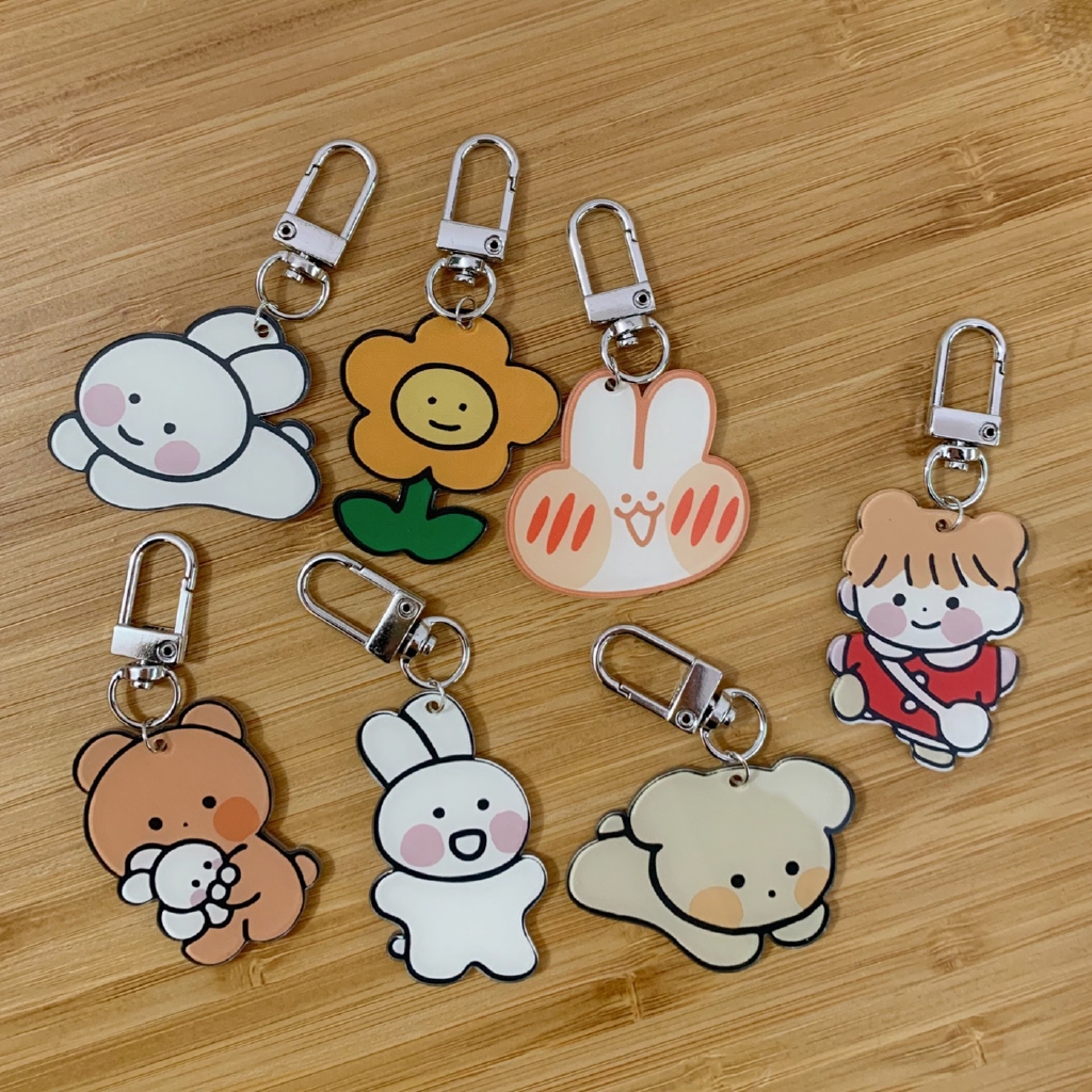 Cute korean keychains deals