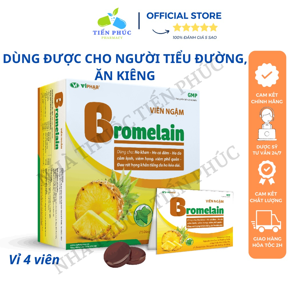 Bromelain Lozenges (Pineapple Cough Suckling) Helps Relieve Cough