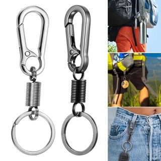 Retro Style Simple And Powerful Carabiner Shape Keychain Keychain Ring  Keychain Keychain$stainless Steel Metal Quick Release Keychain Lock Belt  Keycha