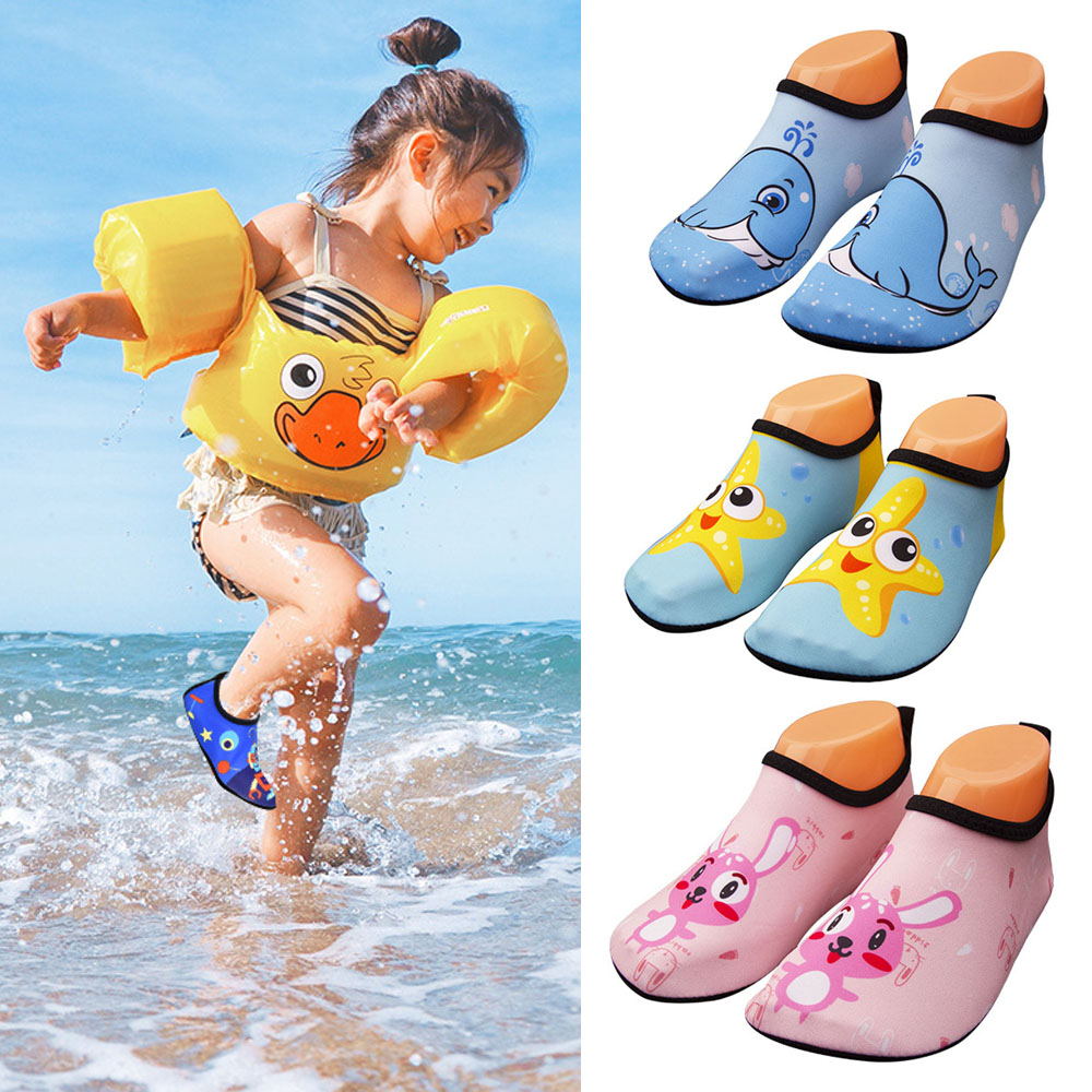 Kids Beach Shoes 1 9Yrs Girls Cartoon Bunny Swimming Shoes Boy