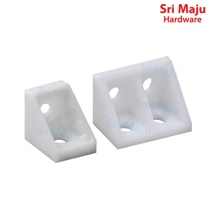MAJU LBP-H2H4 Plastic White L Bracket Width Angle 90 Shape Shelf Shelve ...