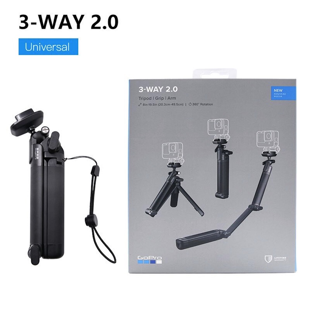 GoPro hero 9 outlet with 3 way 2.0 tripod