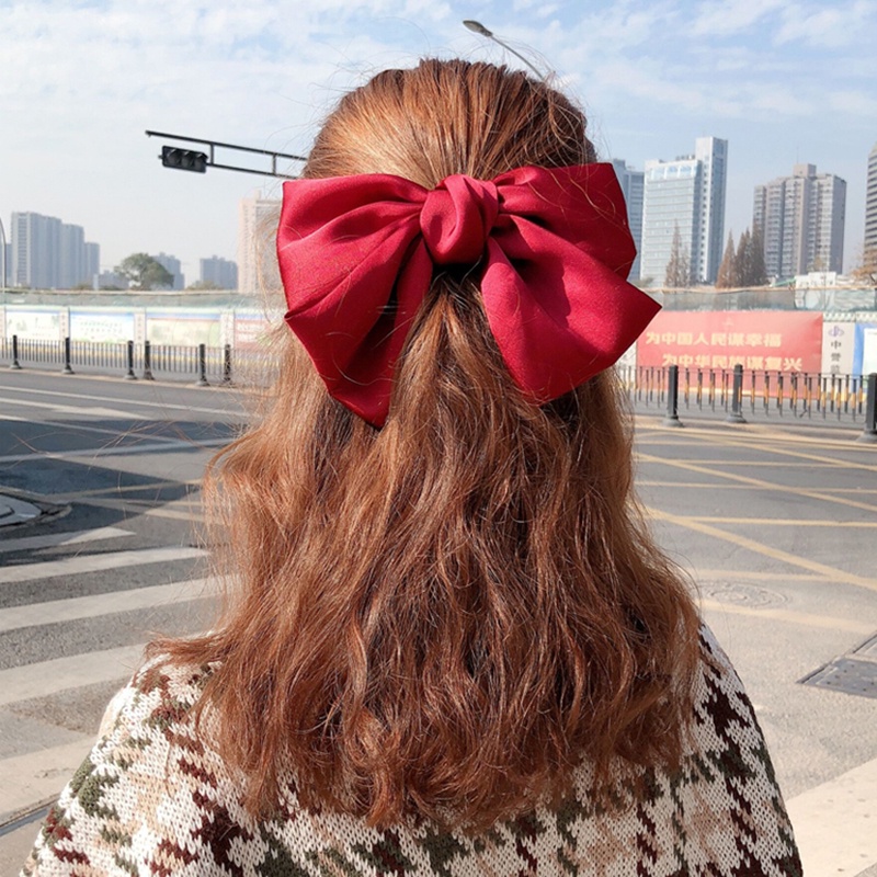 Red Ribbon Hair Clip