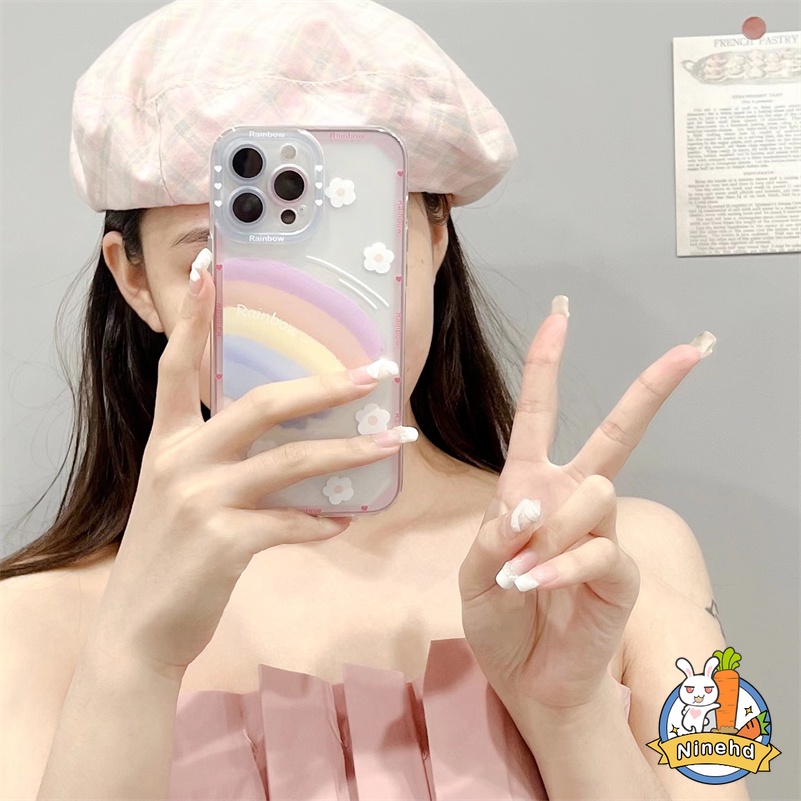 Xiaomi Redmi Note 11 11s 10 10s 9 9s 8 Pro Redmi 10C 10A 10 9 9A 9C 9T 8 8A Mi 11 Lite Mi 11T 10T Poco X3 NFC ProClear Rainbow Phone Case Lens Protection Soft Silicone Phone Cover