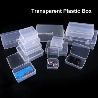 6 Pcs / Set 4.3*4.3cm Mini Clear Plastic Small Box / Fashion Jewelry  Earplugs Storage Boxes / Case Container / Beads Organizer Transparent  Square Box